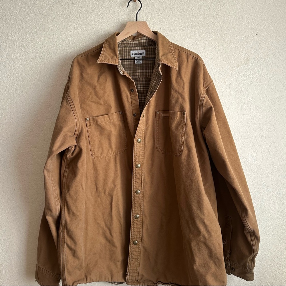 Carhartt Men's Brown Shirt Jacket